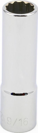 18 mm Deep 12 Point 3/8" Drive Metric Socket