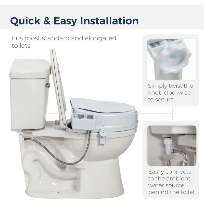 Elevated Toilet Seat Bidet