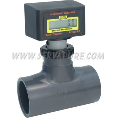 Blue-White RB-300AT-LPM1, 230 to 2300 LPM, 3'' IPS Pipe Size Paddlewheel Flowmeter, F-1000 Series