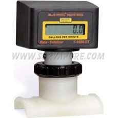 Blue-White RB-160P0-LPM1, 720 to 7200 LPM, 160mm IPS Pipe Size Paddlewheel Flowmeter, F-1000 Series