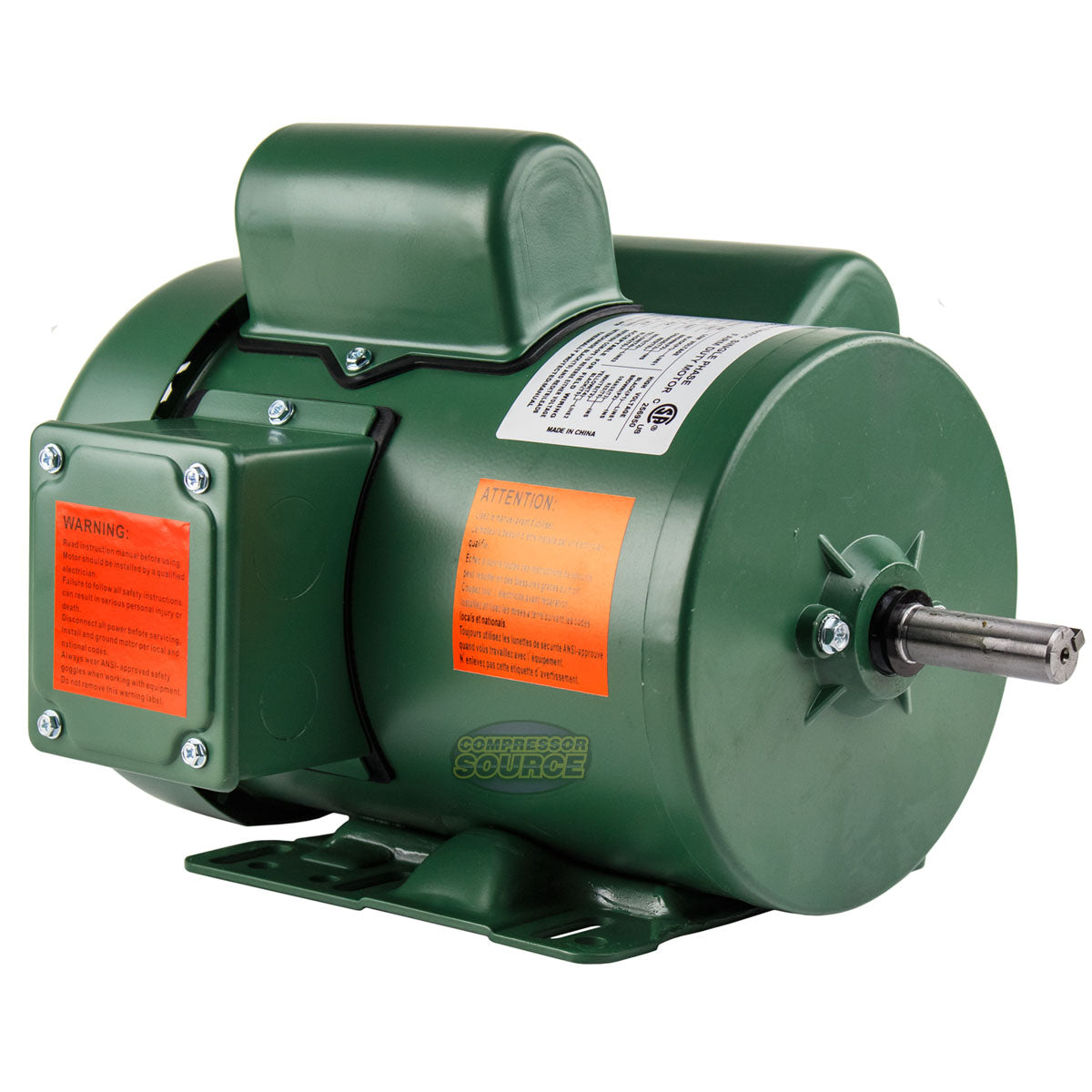 1.5 HP 1 Phase Farm Duty Electric Motor 1725 RPM 56H Frame 115-230V TEFC FM1.5-18-56H