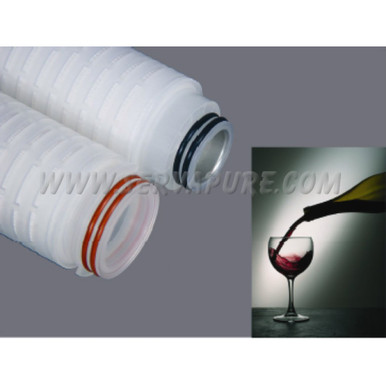 CPF Glass Depth Cartridge, 1.0 Micron Rating, FGD1-0, Food & Bev. Grade