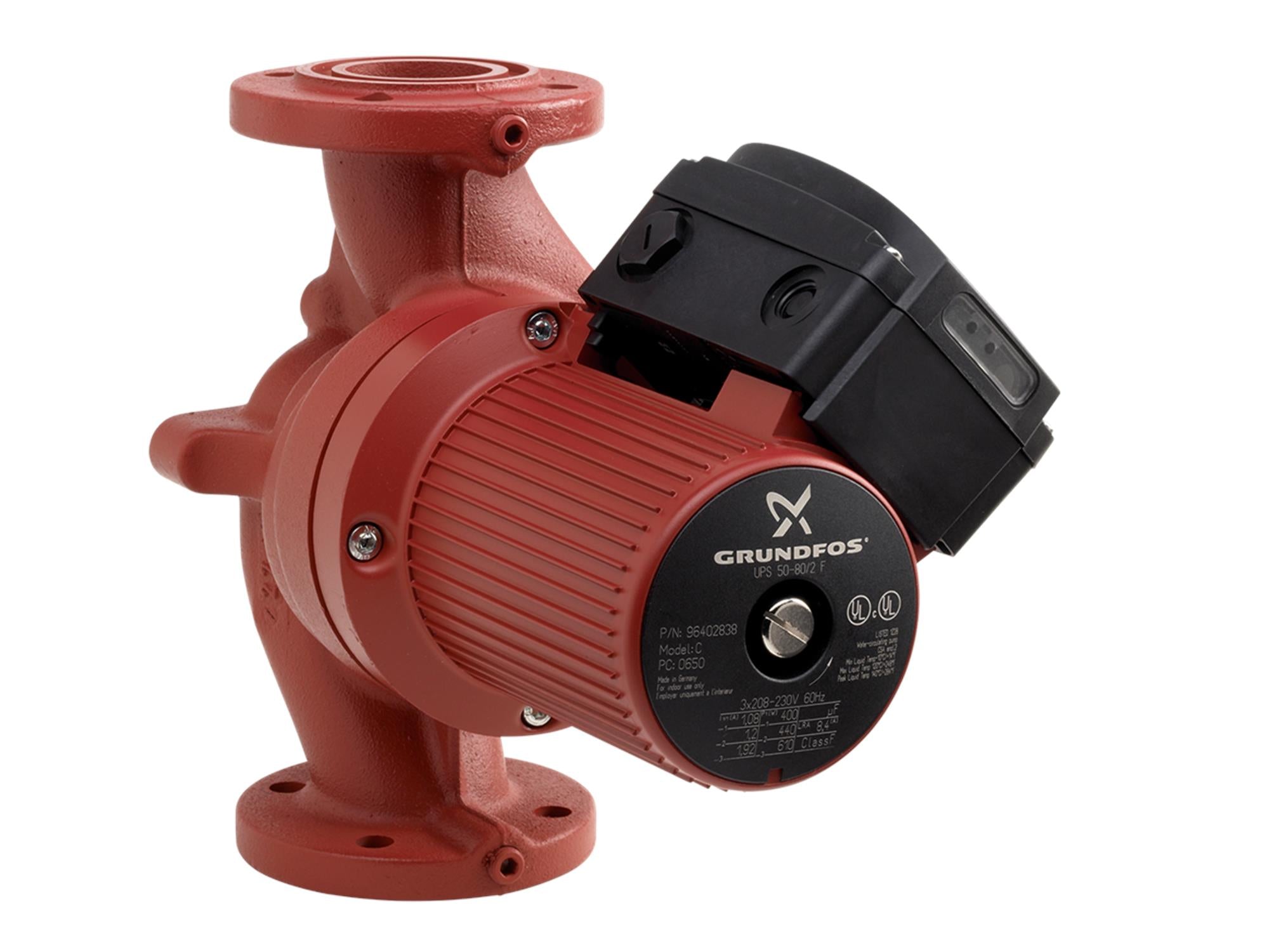 Grundfos 96402846, UPS 50-80/2 F B Circulator Pump 460V 3PH