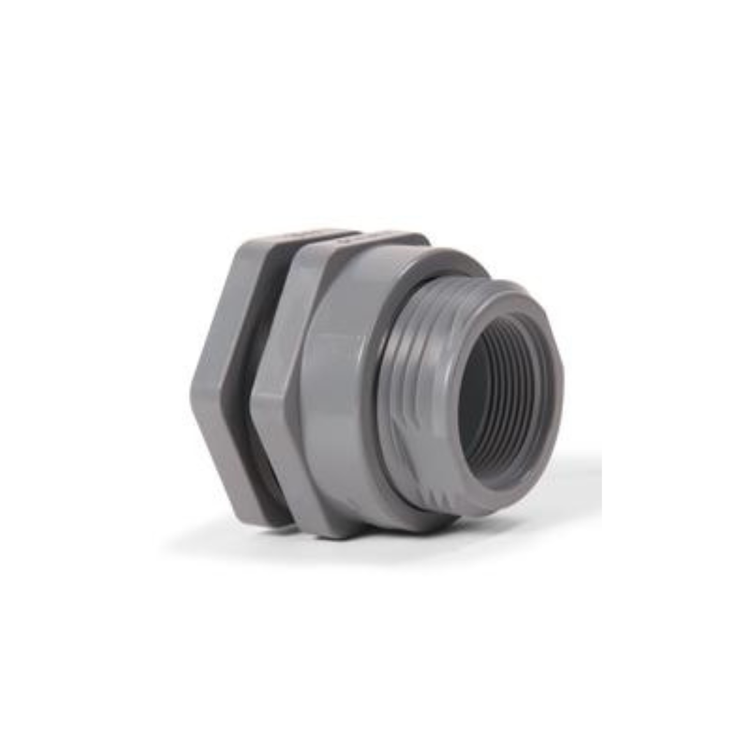 Hayward 3 Inch BFAS Series PVC Bulkhead Fittings, Socket X Thread