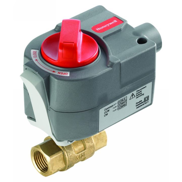 Honeywell Control Ball Valve, 2-Way, 1" (DN25), 9Cv VBN2CJPL1001
