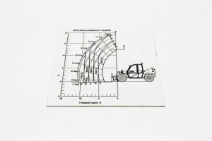 Genie Lift Part # 09.4618.0679GT - LOAD CHART GTH-5519, EA