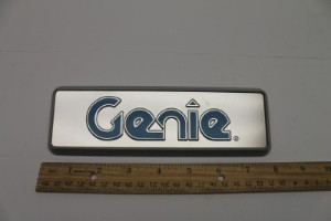 Genie Lift Part # 09.0803.0424GT - REAR LOGO GENIE, EA