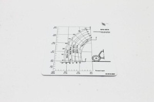 Genie Lift Part # 09.4618.0805GT - ROT/SIDE SHIFT FORKS LOAD CHART, GTH-5519, EA