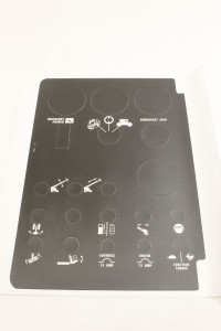 Genie Lift Part # 43646GT - DECAL,GROUND CONTROL PANEL-S40, EA