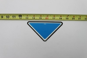 Genie Lift Part # 37055GT - DECAL,TRIANGLE,BLUE, EA