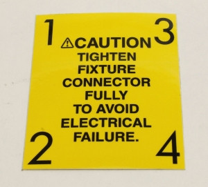 Genie Lift Part # 852800GT - DECAL,CAUTION,TIGHTEN, EA