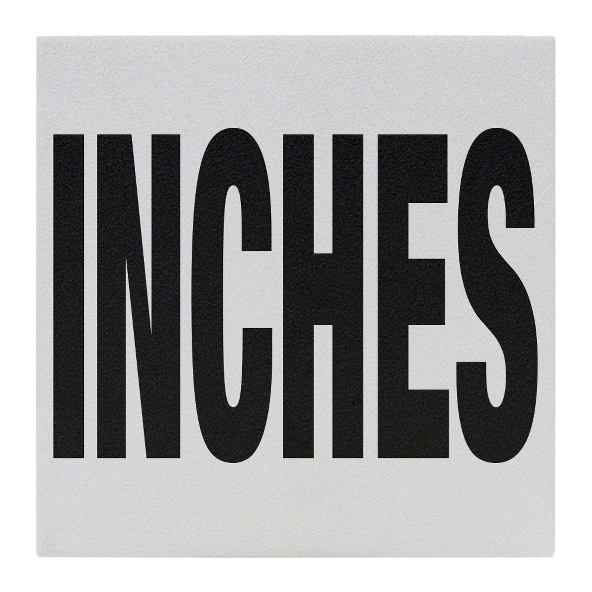 INCHES Message Ceramic Skid Resistant Tile Depth Marker 6 Inch x 6 Inch with 4 Inch Lettering