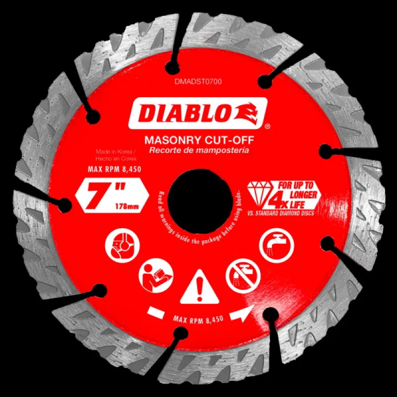 LAME 7” AU DIAMANT – TURBOSEGMENTS