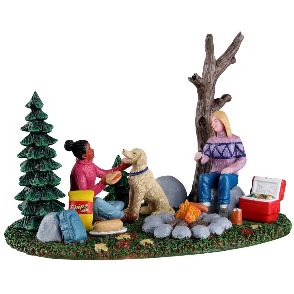 Lemax Harvest Crossing Table Accent: Fall Camping Trip #23597