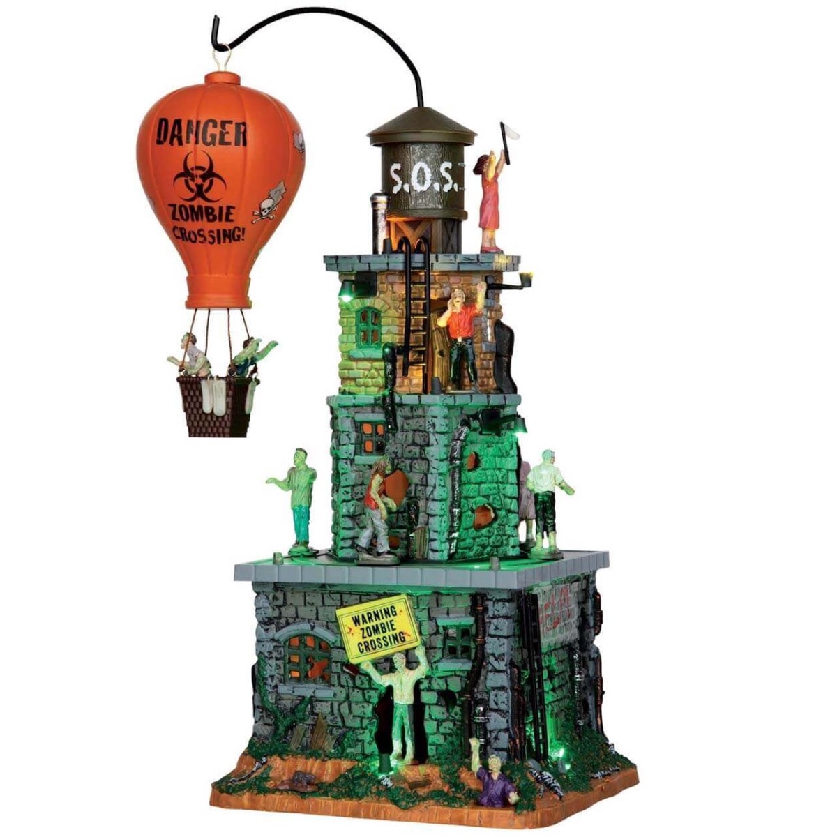 Lemax Spooky Town Zombie Fortress #55998