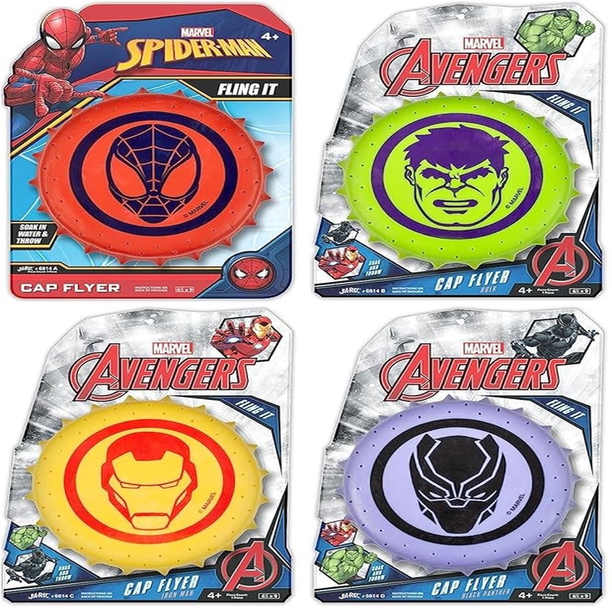 Marvel Avengers Rubber Disc Soak & Throw Water Toy