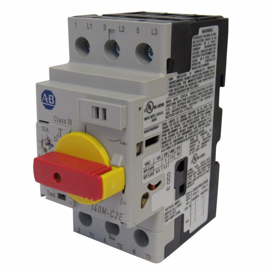 Allen-Bradley 140M-C2E-A16 Motor Protector Circuit Breaker, 140M Frame Size C, 0.16 Amp