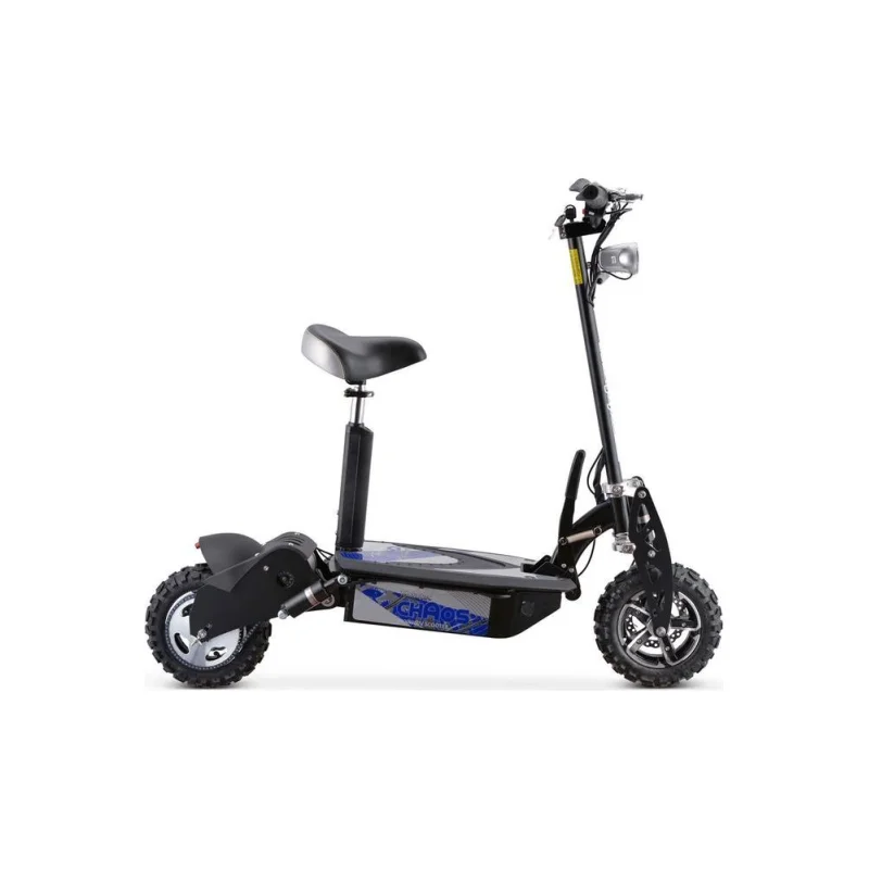 MotoTec Chaos 2000w 60v Lithium Electric Scooter Black