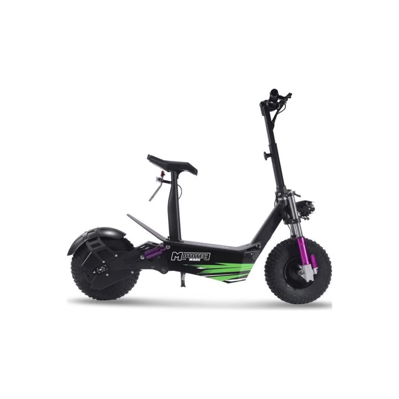 MotoTec Mars 48v 2500w Electric Scooter Black