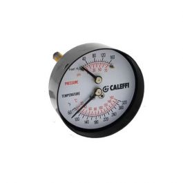 Caleffi NA503040 Dual Pressure Temperature Gauge 1/4" NPT
