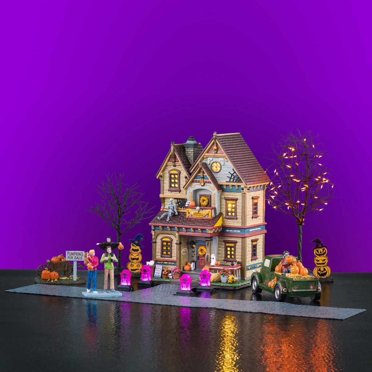 NEW 2026 Lemax Spooky Town Halloween at the Wilson's Set
