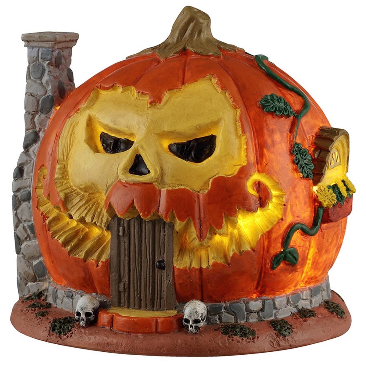NEW 2026 Lemax Spooky Town Pumpkin Skull House #64605