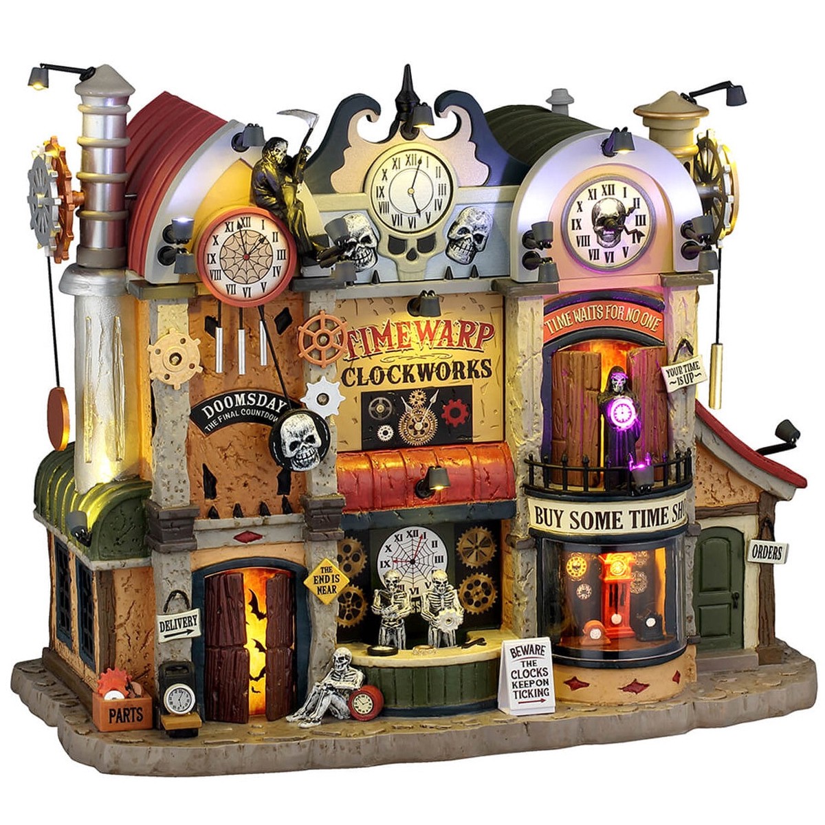 NEW 2026 Lemax Spooky Town Timewarp Clockworks #65513
