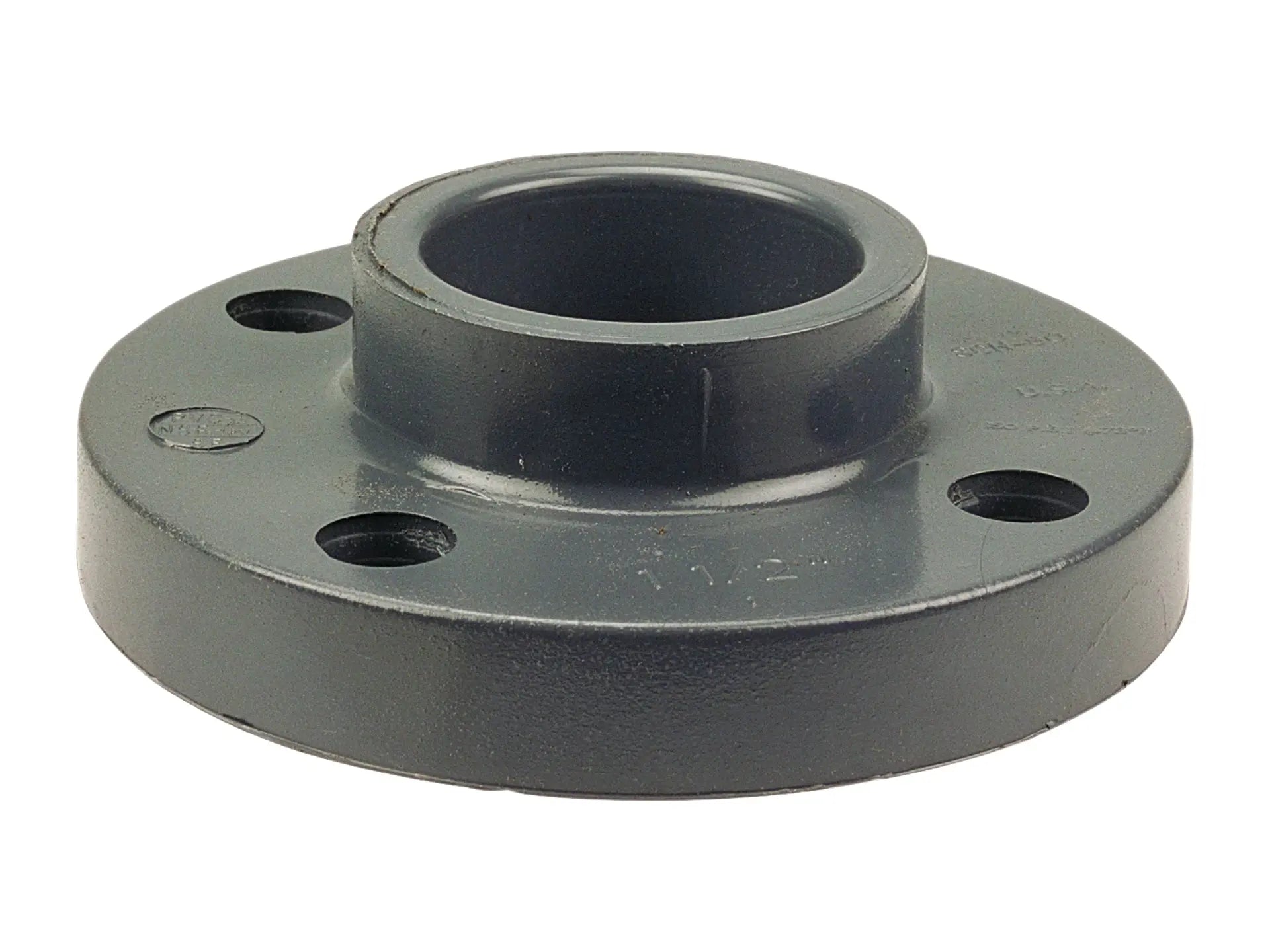 NIBCO CA21000, 1/2 in. x 1/2 in. Socket Flange S PVC Schedule 80, One-Piece Solid Design 4551-H