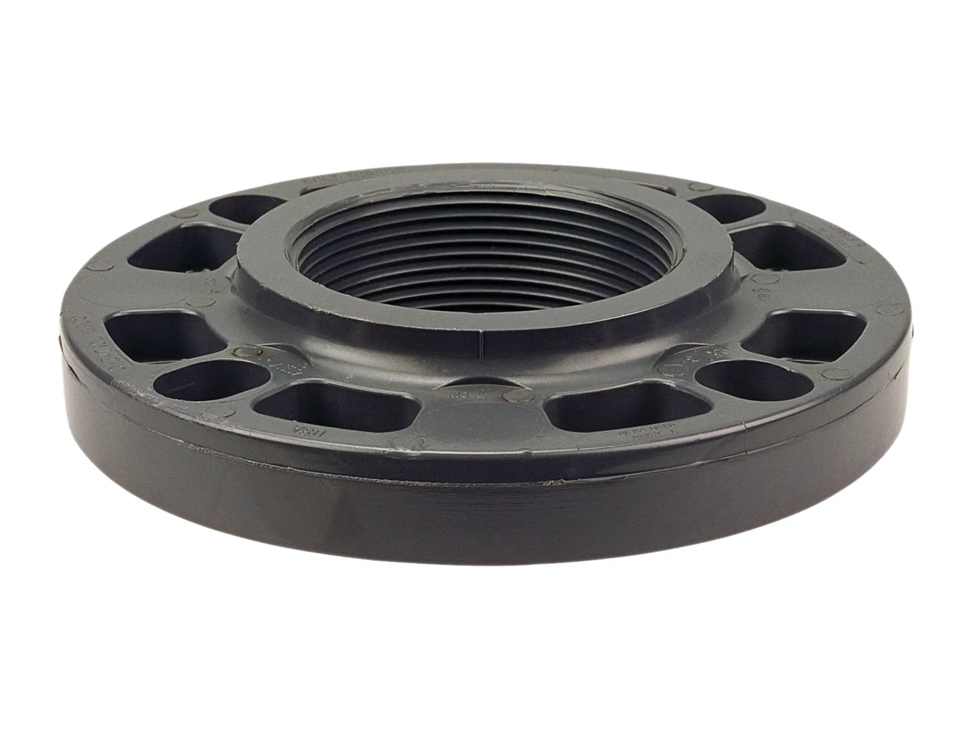 NIBCO CA25185, 2 in. x 2 in. Thread Flange FPT PVC Schedule 80, One-Piece Webbed Design 4551-W3