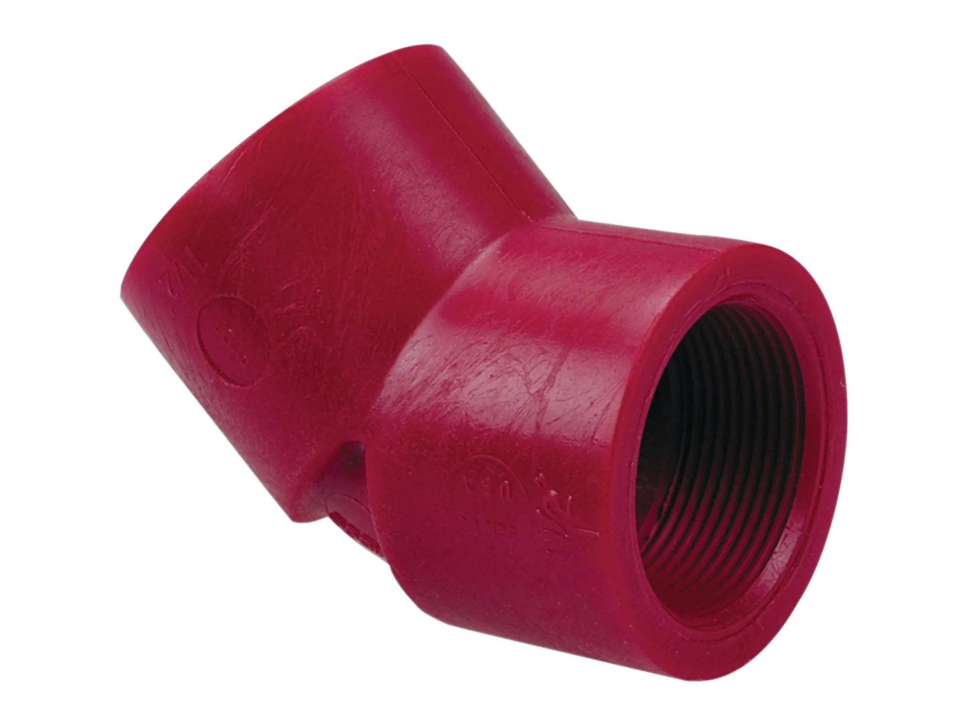 NIBCO CD01000, 1/2 in. x 1/2 in. Chemtrol FPTxFPT Thread 45° Elbow PVDF 6506-3-3