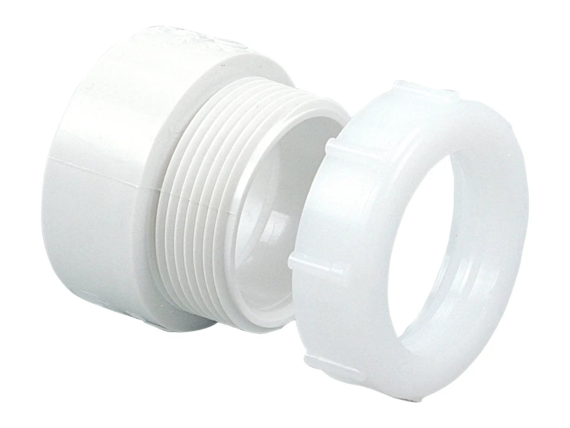 NIBCO K018000, 1-1/4 in. x 1-1/4 in. Trap Adapter H x SJ PVC DWV 4801-7