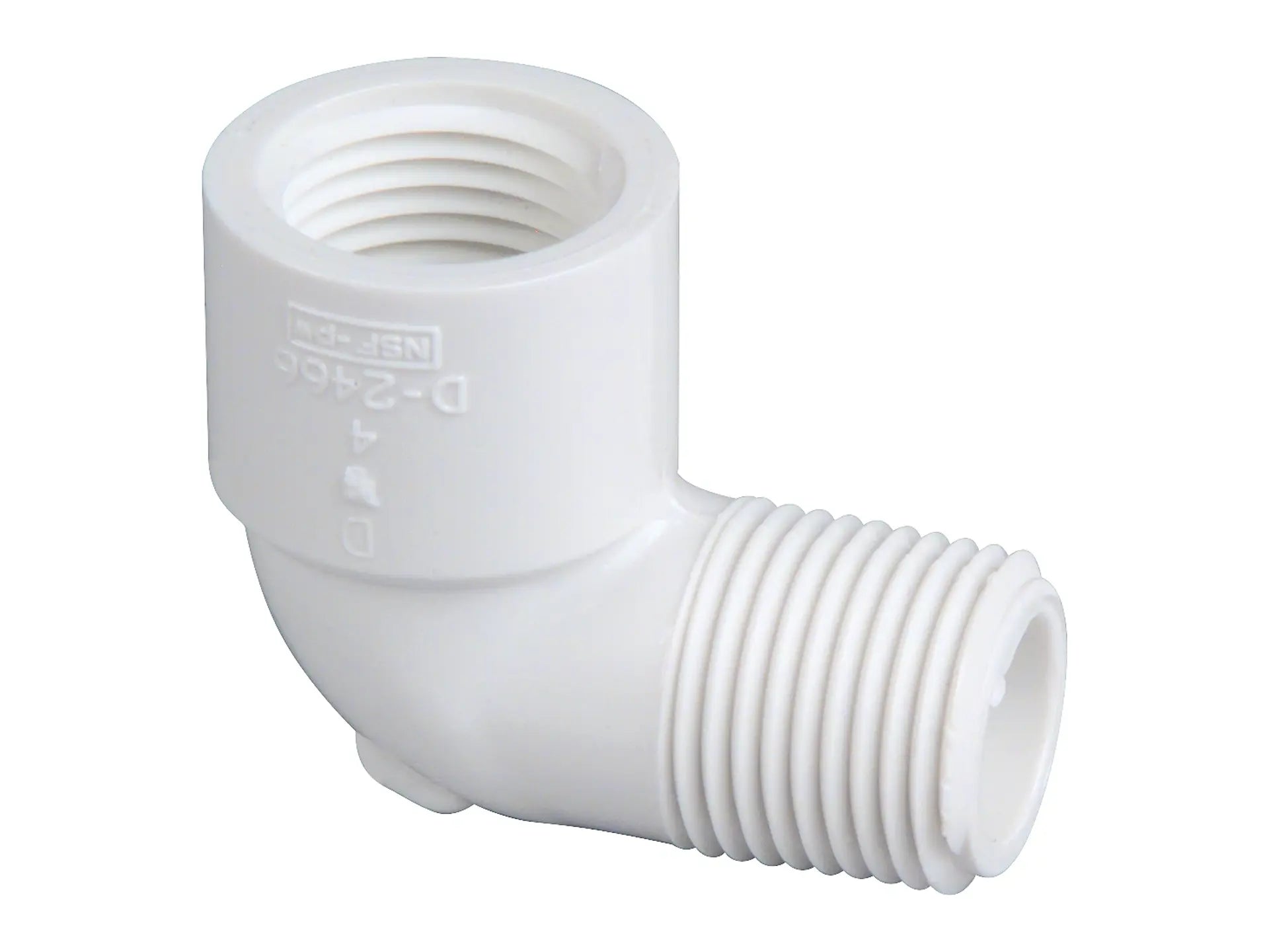 NIBCO L06700Y, 1/2 in. x 1/2 in. MxF 90º Street Elbow PVC 40 412-005