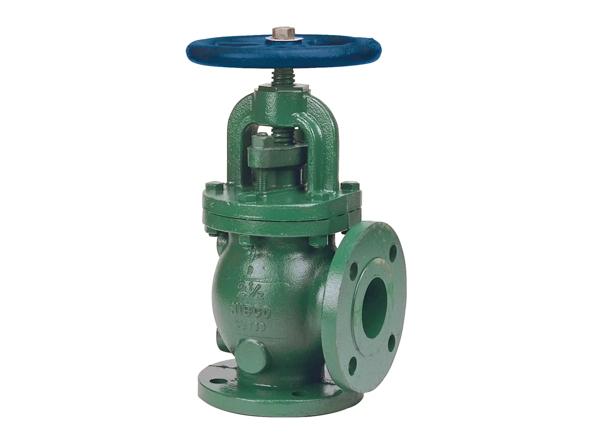 NIBCO NHD800F, 3 in. Angle Globe Valve Ductile Iron, Class 150, Bronze Trim F-838-31