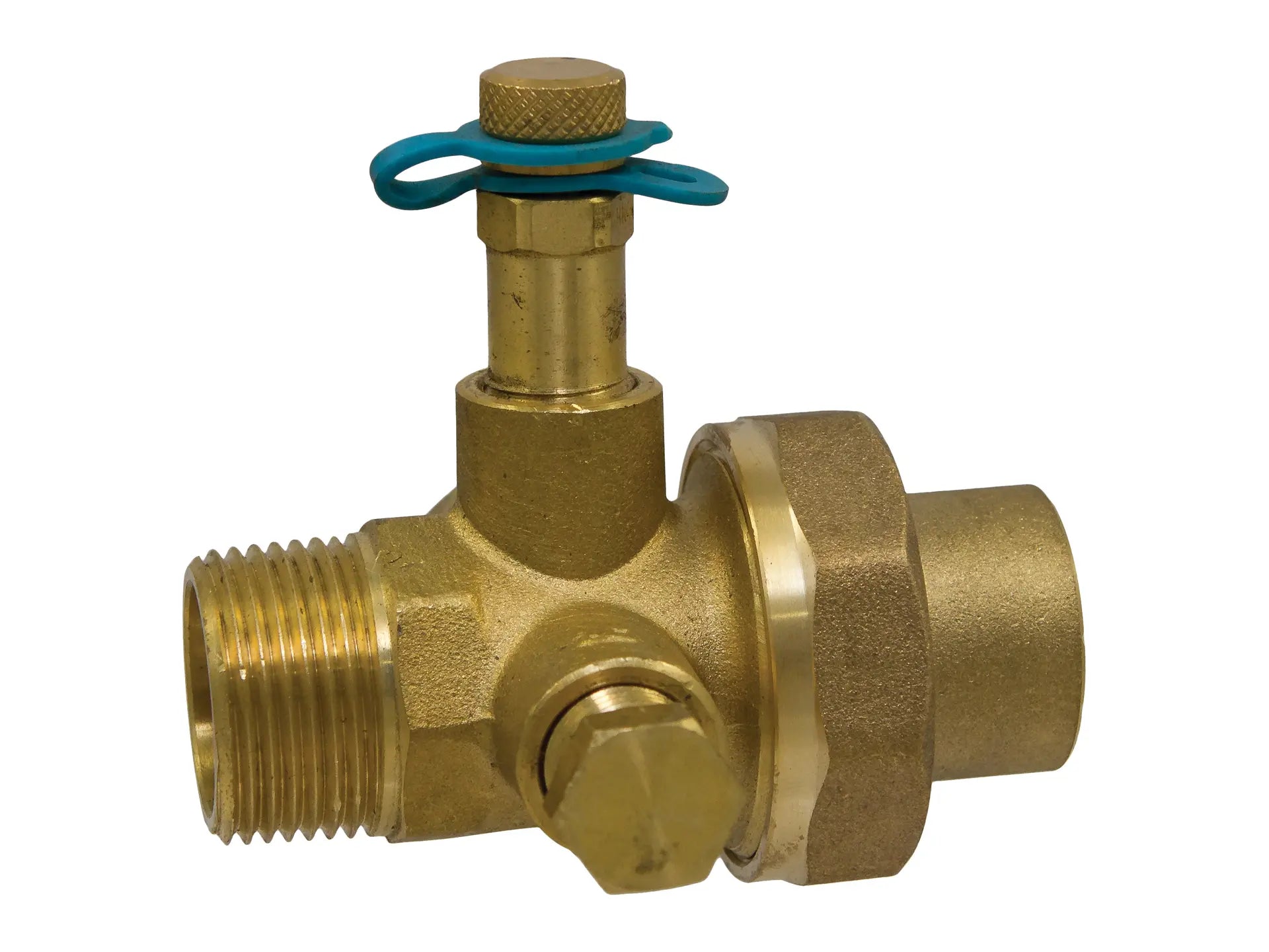 NIBCO NMU31RBA, 1-1/4 in. x 1 in. Union w/Test Port MPT Body X Solder Tailpiece MTS-1800R