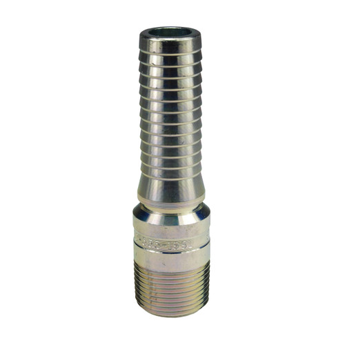Dixon Carbon Steel King Crimp Style King Combination Nipple - NPT Threaded End