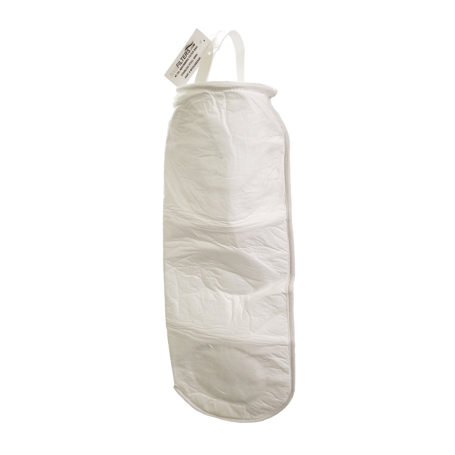 #2 Size Oil Absorbing Filter Bags, Stainless Steel Ring