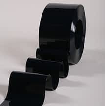 PVC Strip Bulk Roll - Opaque Black 8" x .080" x 300', L153B020302009200A (1 Roll)