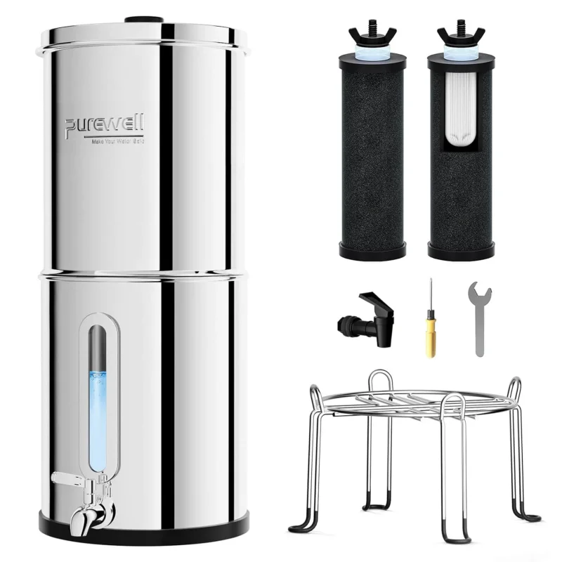 Purewell Ultra 2.25G Countertop Water Filter Silver