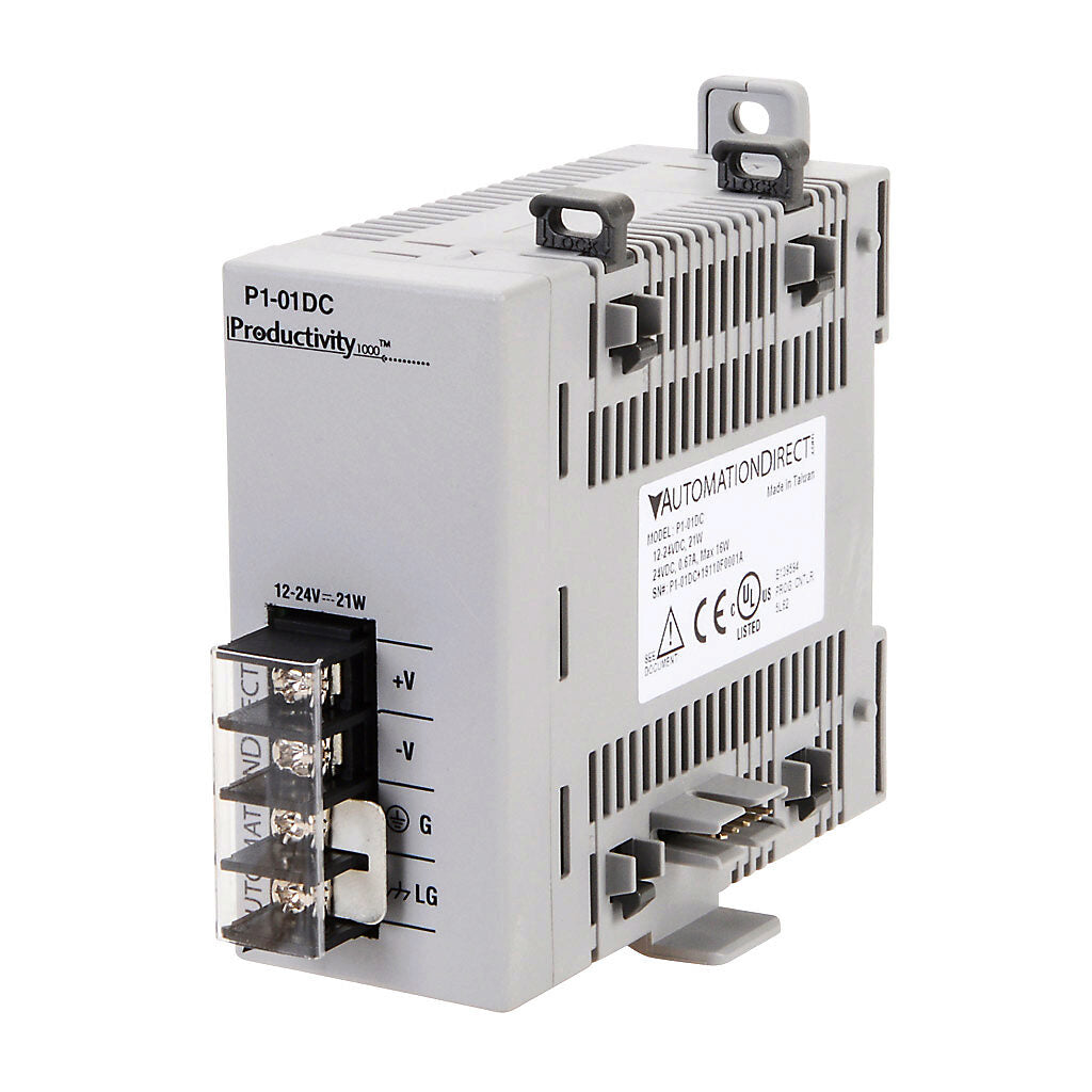 Productivity1000 P1-01DC DC power supply, 12-24 VDC nominal input