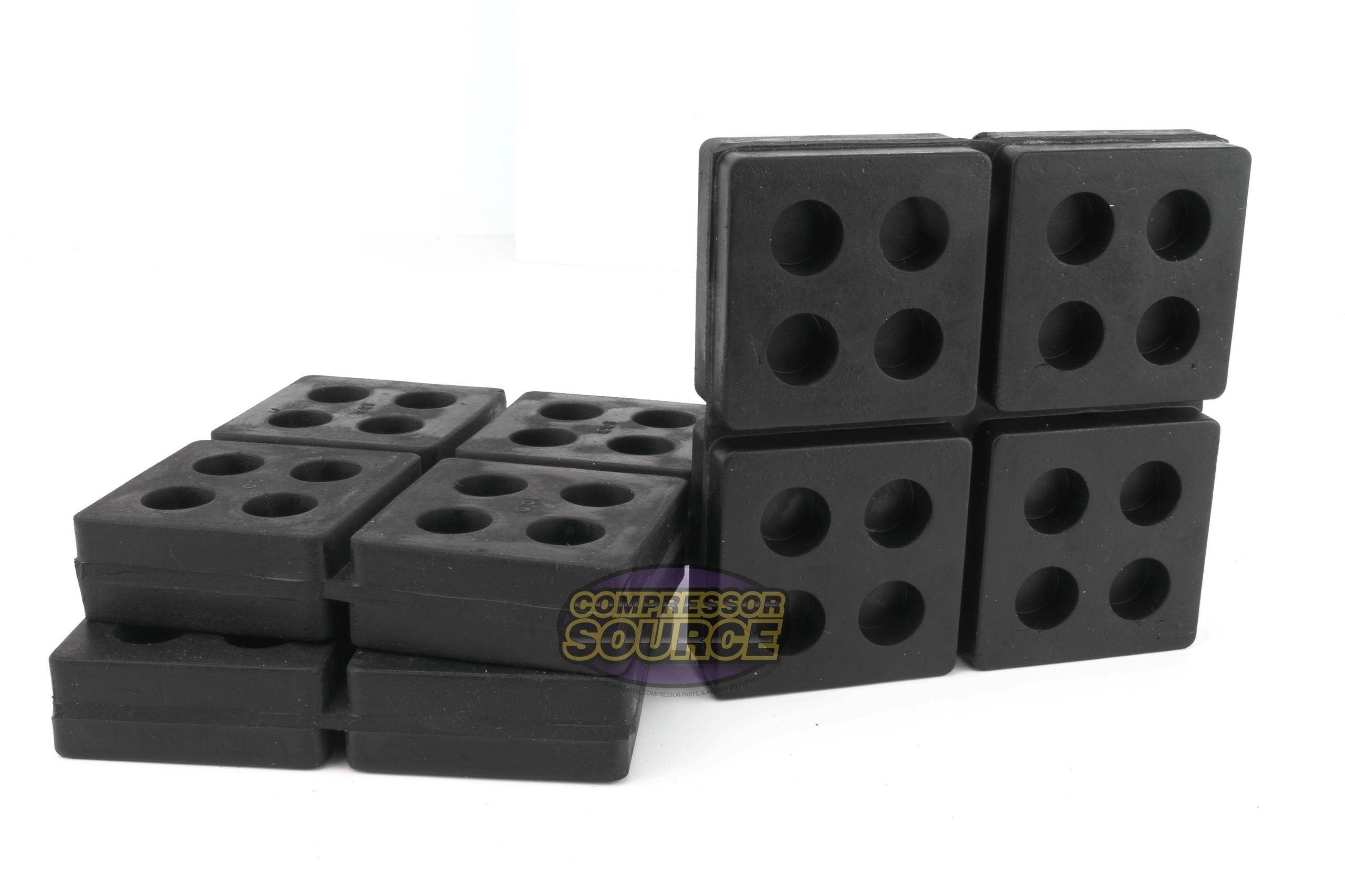 Set of 3 Industrial Anti Vibration Pads 4" x 4" x 3/4" Thick R44