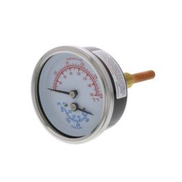 Laars Heating Systems RA0079000 Temperature & Pressure Gauge 70°F-250°F 0-225 PSI