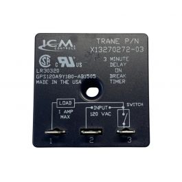 Trane RLY00923 Time Delay Relay 180-SEC 120V