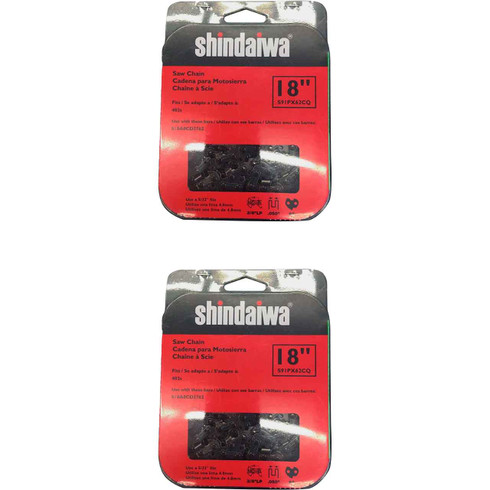 S91PX62CQ Shindaiwa AdvanceCut Chain - 18" and 62 DL - 2 Pack