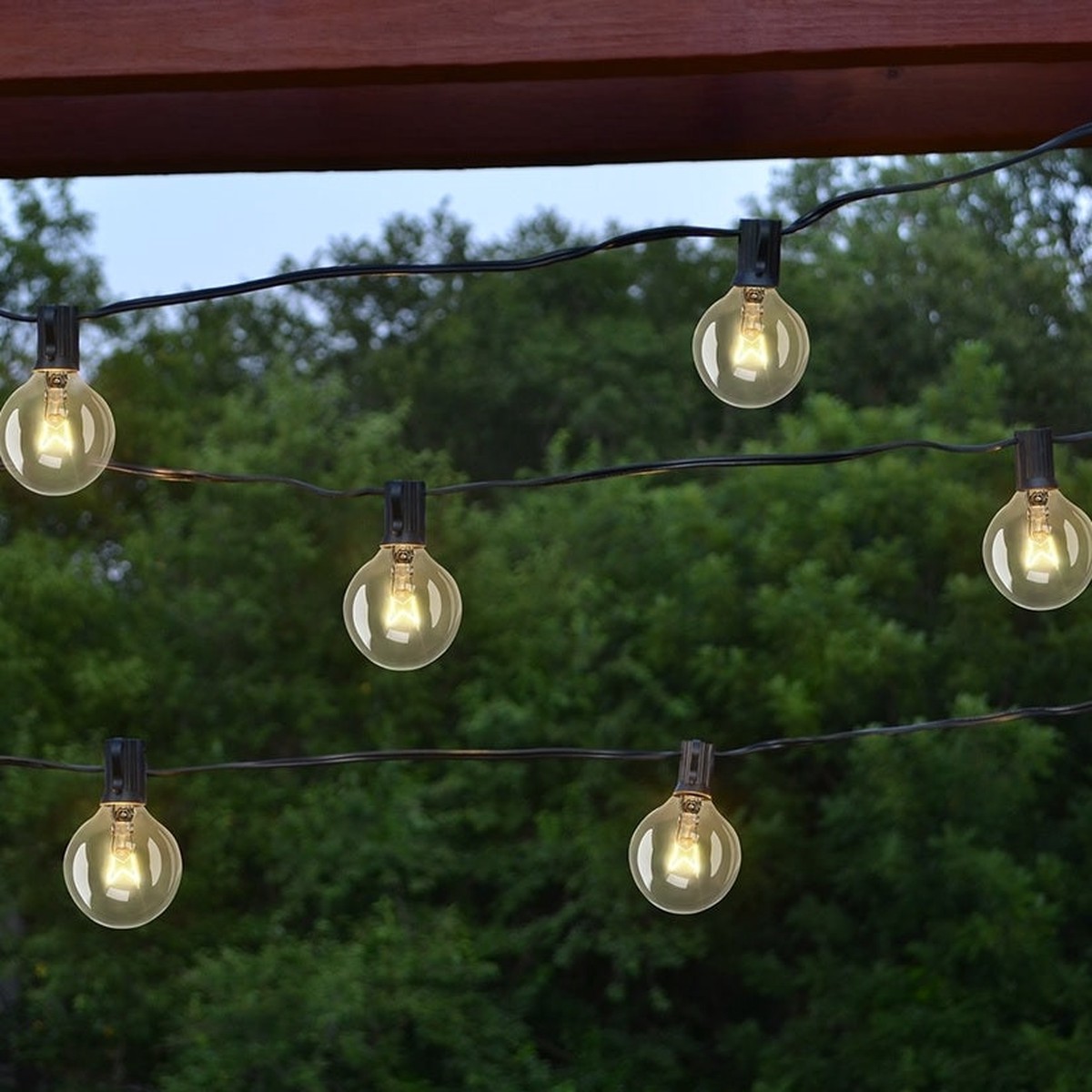 Set of 25 Clear G40 Incandescent Lights