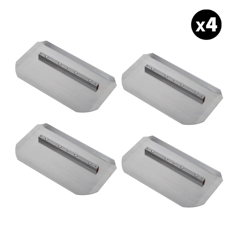 Set of 4 – 6 x 10.5 Replacement Combo Trowel Blades Bar Mount for Tomahawk 30″ Portable Trowels