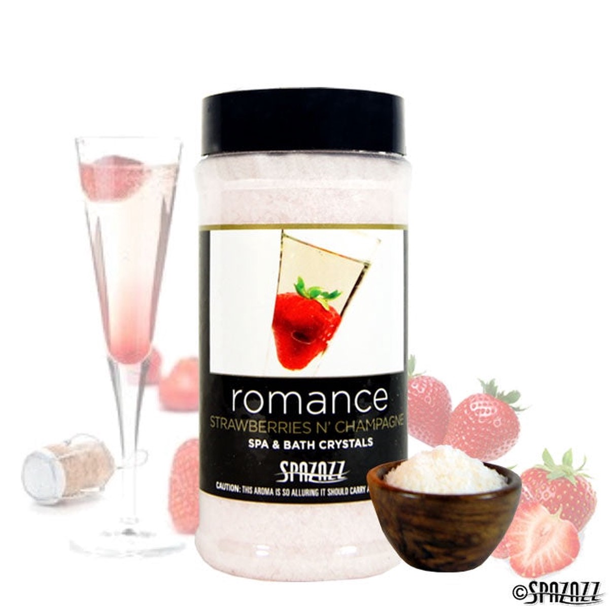 Spazazz Set the Mood Strawberries N' Champagne Crystals - Romance