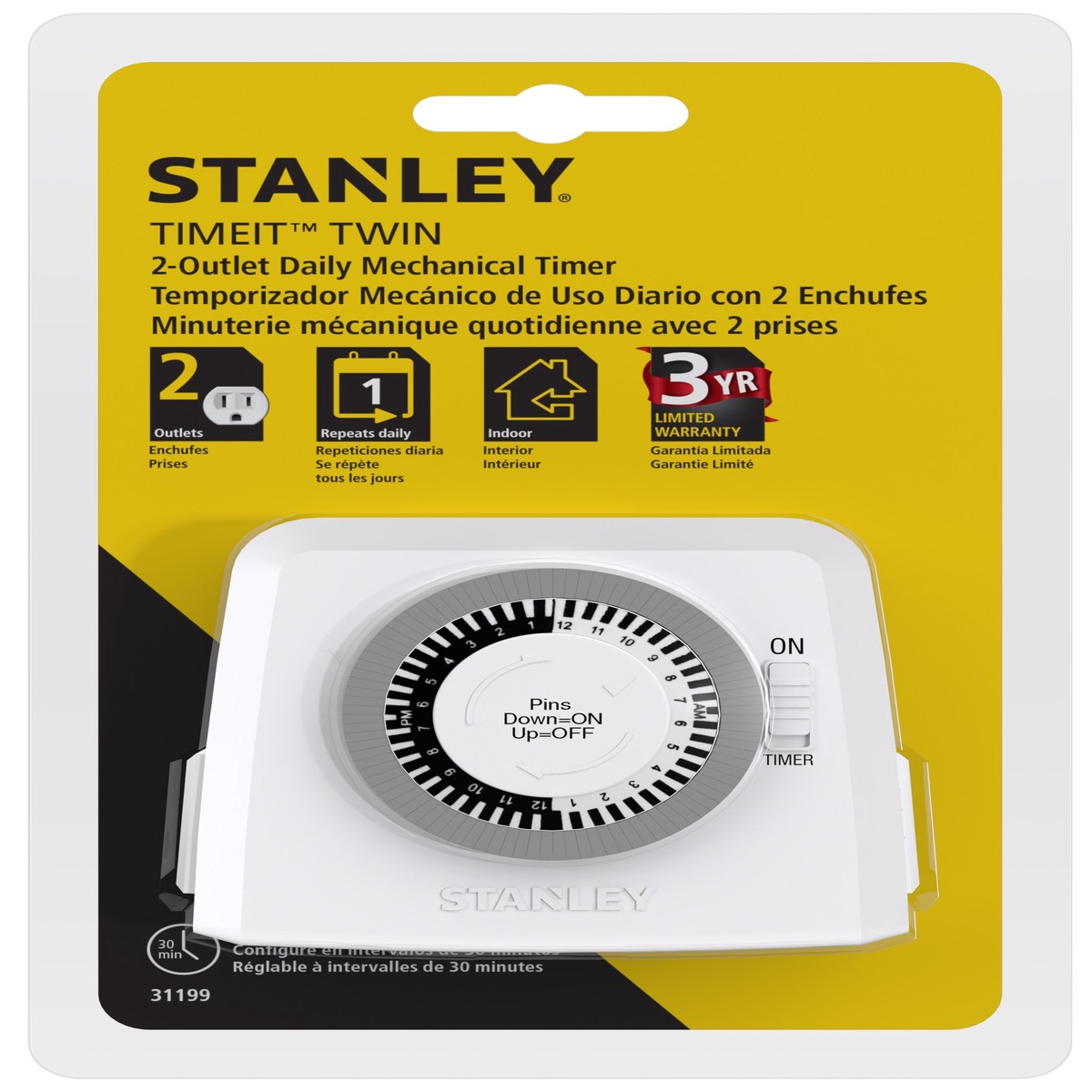 Stanley TimeIt Twin Mechanical Timer