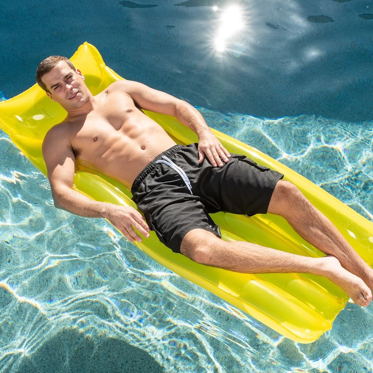Swimline Transparent Color Brite Inflatable Pool Mat