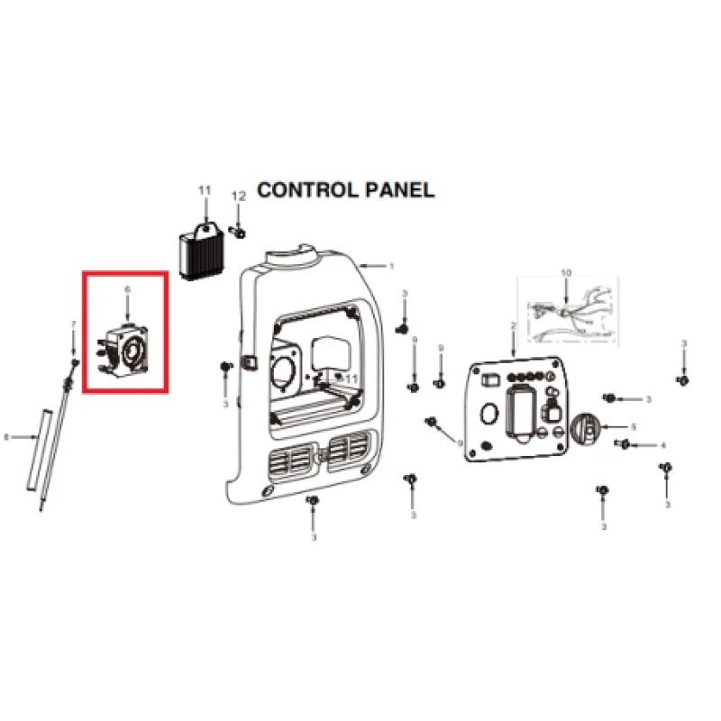 Tomahawk Generator Switch Spare Part for TG5500i 5500 Watt Inverter Generator