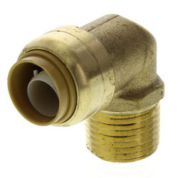 Sharkbite Pex Fitting, 1/2'' Sharkbite x 1/2'' MNPT Elbow, Lead Free